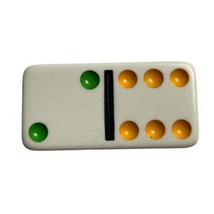 Double Nine Dominoes Replacement Tile 2 6 Color Dot Vintage 1998 mq